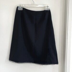 Elegant Black A-line skirt
